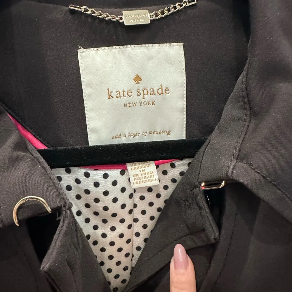 Kate Spade New York Trench Coat – Black – Women’s S